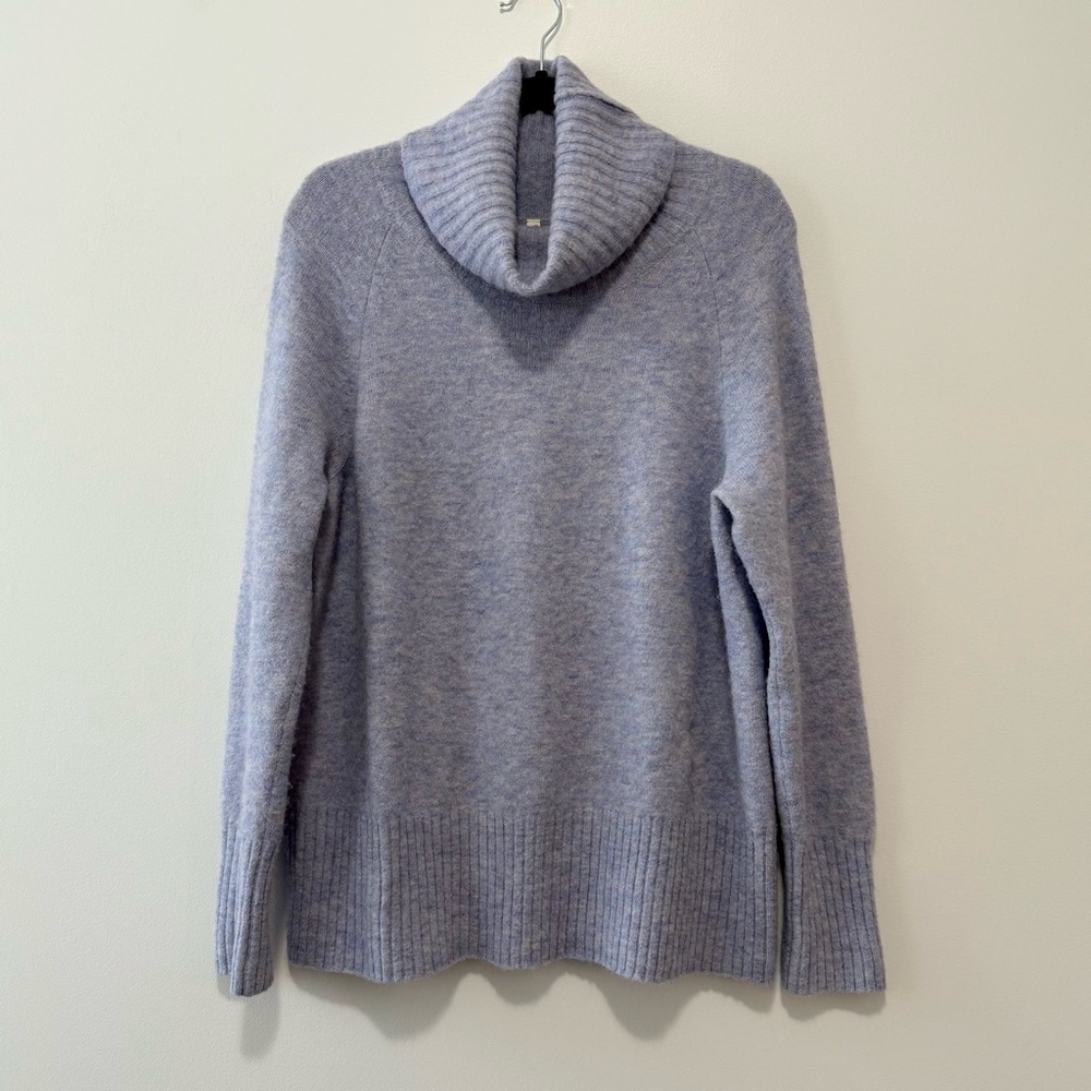 Aritzia Group by Babaton Plutarch Sweater Alpaca Turtleneck Blue Sz M - Picture 2 of 14